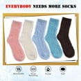 thumbnail image 6 of Kiibsot 5Pairs/ 6 Pairs Womens Super Soft Fuzzy Plush Warm Winter Home Sleeping Slipper Socks, 6 of 6