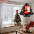 thumbnail image 4 of Stylish Metal Hanging Christmas Tree Wind Spinner - Retro Red & White Design with Depth Perfect for Yard & Garden Decor, 4 of 7