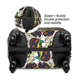 thumbnail image 2 of Yiaed Happy Skeleton Print Travel Luggage Cover Suitcase Protector Fits 18-32 Inch Luggage Wheel Covers Patterned Elastic Luggage Anti-scratch（No luggage）（No luggage）-, 2 of 5