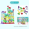 thumbnail image 5 of Juguete De Bloques De Construcción De Pista De Carrera De Canicas DIY Creativity Constructor Toy DIY Construction Toy Regalo para niños (142 piezas) Likrtyny libre de BPA, 5 of 5