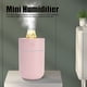 thumbnail image 1 of Mini humidificador de carga USB de 260 ml con luz nocturna LED para oficina en casa, 1 of 8