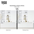 thumbnail image 2 of VIGO Matte Stone White Composite 36 in. Single Bowl Slotted Farmhouse Kitchen Sink with Faucet in Matte Gold and Accessories, 2 of 10