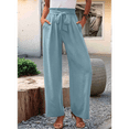 thumbnail image 7 of Women'S Wide Leg Lounge Pants Light Blue S, 7 of 7