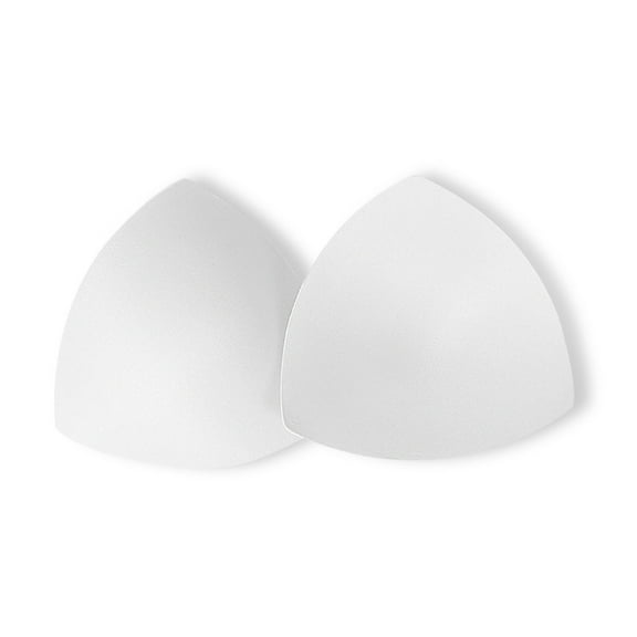 Zhuge 3 Pairs Women's Removable Smart Cup Bra Inserts, Comfortable Pads for Swimwear & Sports Bras, White（No lock edge）