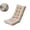 Khaki, variant on Suede Thickened Folding Cushion Set of 2 for Chair Recliner Rocking Chair, Polyester Plush Seat Cushions, 21.2x16.9"+16.9x16.9"