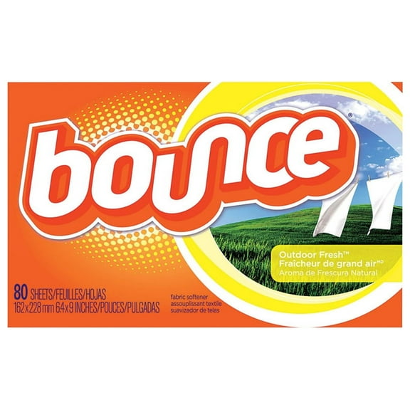 Bounce Outdoor Fresh Scent Fabric Softener Sheets, 80 Count