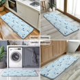 thumbnail image 6 of Light Blue Christmas Snowman Pattern Kitchen Rug Mat,Kitchen Runner Rugs Non Skid Washable,Decorative Kitchen Floor Mats for Kitchen,Sink,Laundry,17"x47.2", 6 of 7