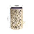 thumbnail image 3 of Efavormart 3 Pack Gold Flower Design Hanging LED Lantern Lights, Battery Operated Decorative Garden Lanterns - 3"x5", 3 of 11