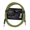 thumbnail image 1 of Cable de Guitarra, Cable para Instrumentos Musicales, Cable de Audio para Bajos, Cable con Reducción de Ruido (6 Metros), Amarillo y Negro, 1 of 6