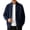 Navy, variant on Casual Cable Knit Cardigans for Men Zip Up Mock Neck Long Sleeve Outdoor Jacket