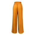 thumbnail image 4 of Made by Olivia Women's Ribbon Tie Chiffon Loose Pleated Wide Leg Palazzo Pants, 4 of 4