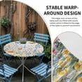 thumbnail image 2 of Spring Floral Round Tablecloth for 36-44 Inch Tables,Fitted Table Cover with Elastic Edge,Butterfly Summer Botanical Watercolor Flowers Waterproof Outdoor Table Cloth Protector for Patio Dinner, 2 of 9