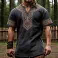 thumbnail image 2 of CONZONE Men's Tshirts Short Sleeve T-Shirts for Men Casual Viking Mythology Graphic Crew Neck Lightweight Tees Cozy Summer Tops, 2 of 4