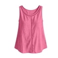 thumbnail image 6 of FNFYFH Womens Tank Tops Sleeveless Scoop Neck Loose Fit Casual T Shirt Summer Beach Flowy Tank Top, 6 of 7