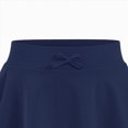 thumbnail image 4 of NIEWTR Girls Tennis Skirts Stretch Adjustable Waist Youth Golf Athletic Pleated Skorts Lining Kids Cheer Shorts Pocket for Kids 2-17Y(Navy,11-12 Years), 4 of 6