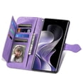 thumbnail image 2 of For Xiaomi Redmi Note 14 Pro 5G Case Zipper Wallet PU Leather Flower Imprint Phone Cover - Light Pur Newway CPDD, 2 of 5