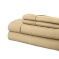 thumbnail image 2 of Home Design 1800 Series Luxurious Hotel Stripe Sheet Sets (Twin, Taupe), 2 of 4