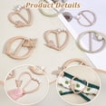 thumbnail image 4 of 8 pinzas para camisetas para mujer, 4 estilos, hebillas para corbatas, anillos de aleación con perlas, hebillas para cintura, botones anudados en las esquinas de la ropa., 4 of 6