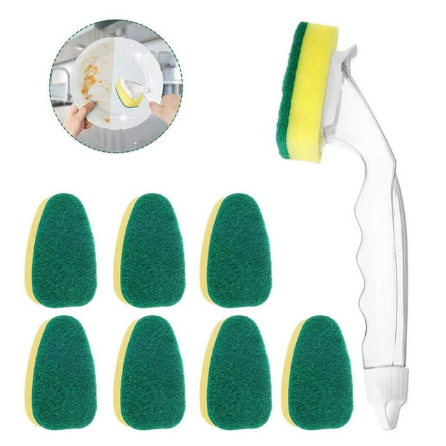 LQXZWJY Dish Wand Refills ,Sponge Replacement Heads,Dish Wand Sponge Refill for Kitchen Cleaning