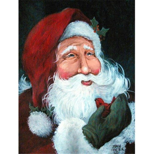 A Little Bird Told Me Santa Claus Flag Garden Size