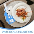 thumbnail image 2 of 4 Pcs Easter Cutlery Bag Holder Fork Cutter Pouches Bunny Utensil Holders Tableware Banquet, 2 of 6