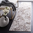 thumbnail image 2 of SAFAVIEH Toscana Crystal Abstract Polyester Runner Rug, Grey/Ivory, 2' x 9', 2 of 6