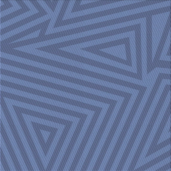 Ahgly Company Indoor Square Patterned Azure Blue Area Rugs, 8' Square