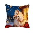 thumbnail image 2 of Christmas Throw Pillow Covers for Sofa 18x18" Christmas Pillow Covers Decorative Pillow Cases with Soft Fabric Hidden Zipper Holiday Decorations for Sofa Couch Livingroom Bed, 2 of 6