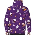 thumbnail image 5 of Hoodies for Men - funny scull owls bat spiderweb Long Sleeve Comfrt Men'S Fashion Hoodies & Sweatshirts, Sweatshirts for Men Hoodies Pullover Clothing Clothes with Pouch, 5 of 7
