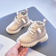 thumbnail image 1 of Botas cortas para bebés y niños, zapatos para niños, botas de cuero para otoño e invierno, botas para niñas pequeñas, botas, zapatos de nieve para niños E08091 Tan Jianjun unisex, 1 of 2