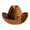 Coffee, variant on Western Cowboy Wide Brim Felt Hat, Unisex Vintage Star Band Fedora Hat Four Season Fashion Party Daily Outdoor Cowgirl Cowboy Hat(Coffee)