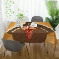 thumbnail image 6 of Coolnut Thanksgiving Turkey Tablecloth, Waterproof Washable Polyester Square Table Cover, Durable Tablecloth for Kitchen Dining Table Party Decor, 60"X 108", 6 of 7