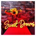 thumbnail image 3 of Letrero De Neón Sweet Dreams Para Decoración De Pared, Luz Con Letras, Dormitorio, Habitación, Fiesta De Boda, Bar, Club, Lámpara Iluminada 45cmx15cm, 3 of 3