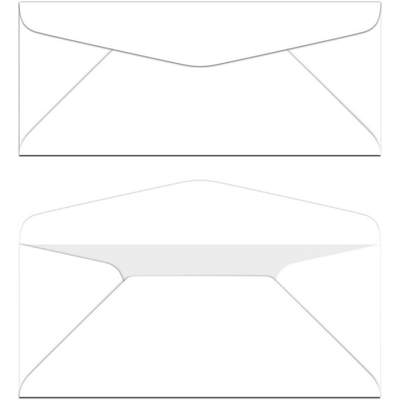 White #10 Business Color Mailing Envelopes | 4 1/8 X 9 ½ inches | 24lb Bond Bright Color Paper (90 GSM) | 50 Envelopes Per Pack