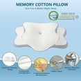 thumbnail image 5 of Poalid Orthopedic Cervical Pillow for Side Sleepers, Ergo Memory Foam Pillow for Neck Pain, Ergonomic Contour Support, Dual-Height Ergonomic Support For All Sleeping Positions, 5 of 16
