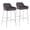 Multi-color, variant on Lumisource Daniella Contemporary Fixed-Height Bar Stool in Chrome Metal and Cream Fabric - Set of 2