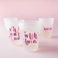 thumbnail image 2 of ForYourParty Valentine Party Cups - Pink and Purple Frosted Cups, 2 of 7