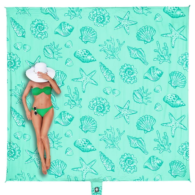 Manta de playa WEKAPO, impermeable y resistente a la arena, 274 x 244 cm