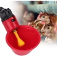 thumbnail image 3 of Bebedero automático para aves de corral, 6 PCS Bebedero para aves de corral, Bebedero de agua para pollos, Bebederos automáticos Bebederos de plástico Patios rojos Pato Pájaro Codorniz Paloma Gallina Cuenco de alimentación de agua H42 esquí esquí Gafas de esquí, 3 of 5