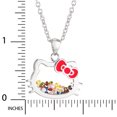 thumbnail image 5 of Sanrio Hello Kitty Women's Silver Plated Shaker Pendant Necklace, 18", 5 of 6