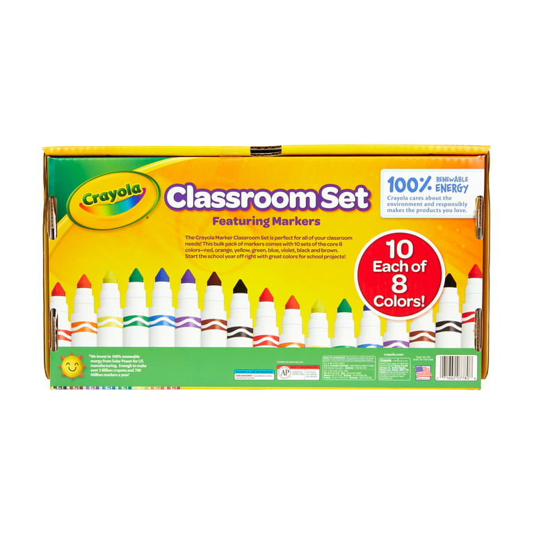  Crayola Colored Pencils Set (120ct), Bulk, Great for Adult  Coloring Books, Gifts for Kids & Adults and Washable Marker Set, School  Supplies, Gel, Window, Broad Line Markers, 64ct : Toys 