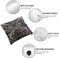 thumbnail image 6 of Creowell Purple Butterfly Pattern Decorative Set of 2  Throw Pillow Cover Cushion Cover Modern Pillow Cover White, 6 of 7