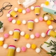 thumbnail image 3 of Guirnalda de lápices Banner Whaline Back to School con pompón de fieltro de 2,5 m, 3 of 6