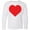 AA-White, variant on Red Heart Long Sleeve Youth T-Shirt