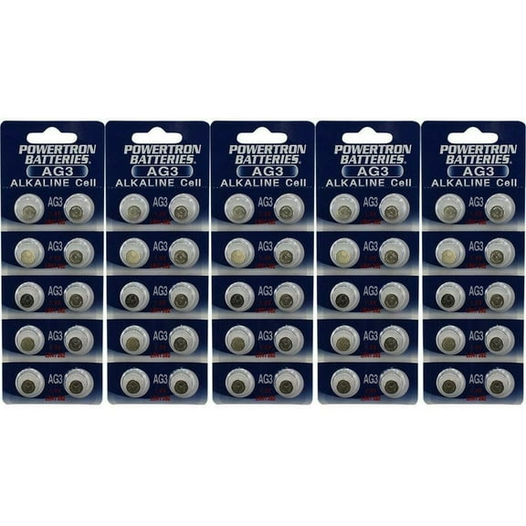 50 BATTERY AG3 LR41 V3GA RW87 G3 SR41 192 V26A GP192 392A