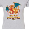 thumbnail image 3 of Pokémon - Charmander See The Evolution - Juniors Fitted Graphic T-Shirt, 3 of 5