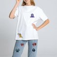 thumbnail image 4 of 12 Pieces Cute Embroidery Stickers, Cute Monsters Embroidered Cloth Stickers, 4 of 5