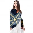 thumbnail image 5 of Starfish Breathable Chiffon Yarn Silk Head Scarf 180*73 - Lightweight Translucent Wrap, 5 of 6