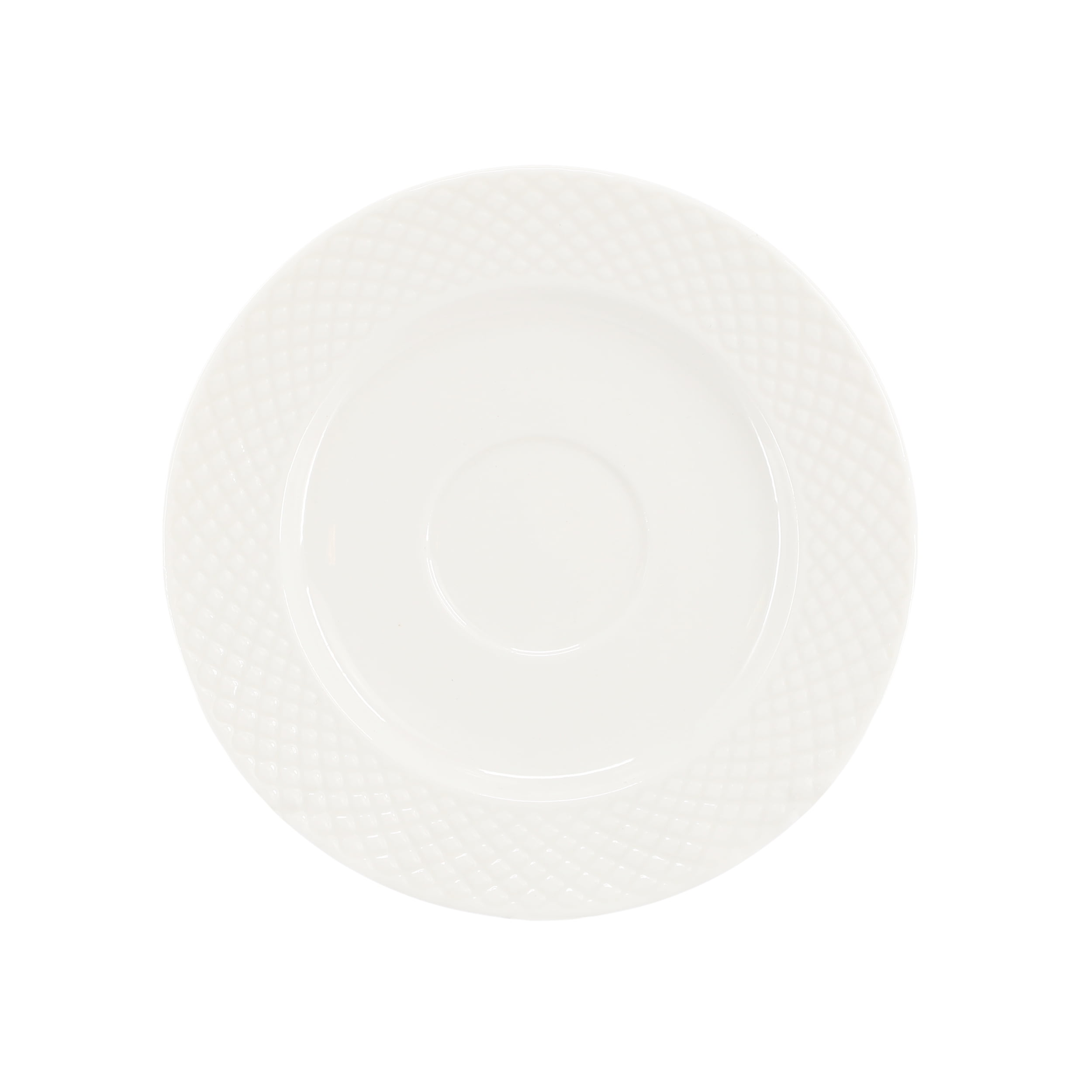 Elama Sol 12 Piece 3 Ounce Porcelain Espresso Cup with Saucer Set in White