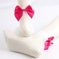 thumbnail image 3 of Babysbule Socks for Women and Men Women Mesh Breathability Big Bow Net Socks Short Fishnet Thin Socks Stockings, 3 of 4